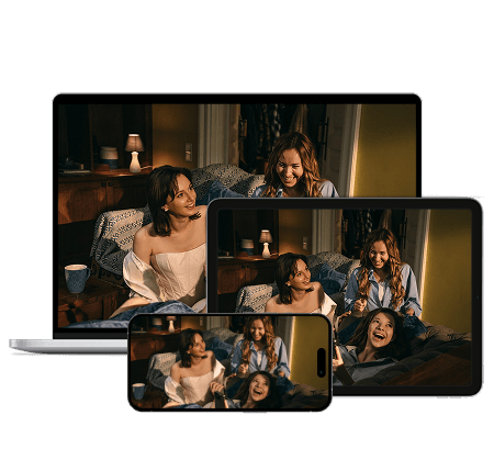 Смотрите через браузер, приложение сервиса или Smart TV